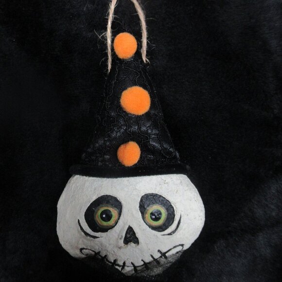 3pc Halloween Folk Art Ornaments - Picture 2 of 7